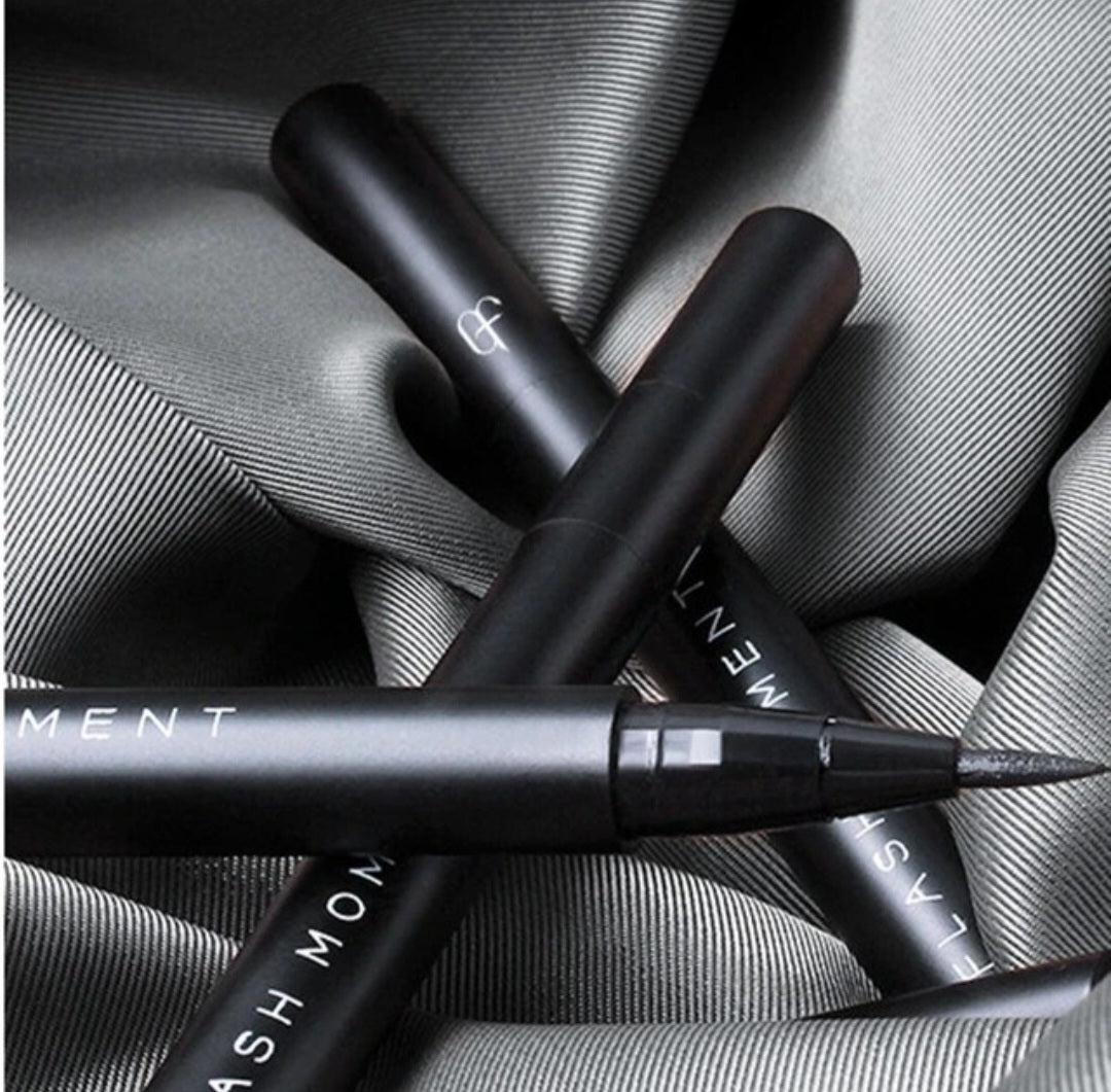 Cotton Tip Black Liquid Eyeliner - Smooth, Quick Dry, Long-Lasting, and Waterproof