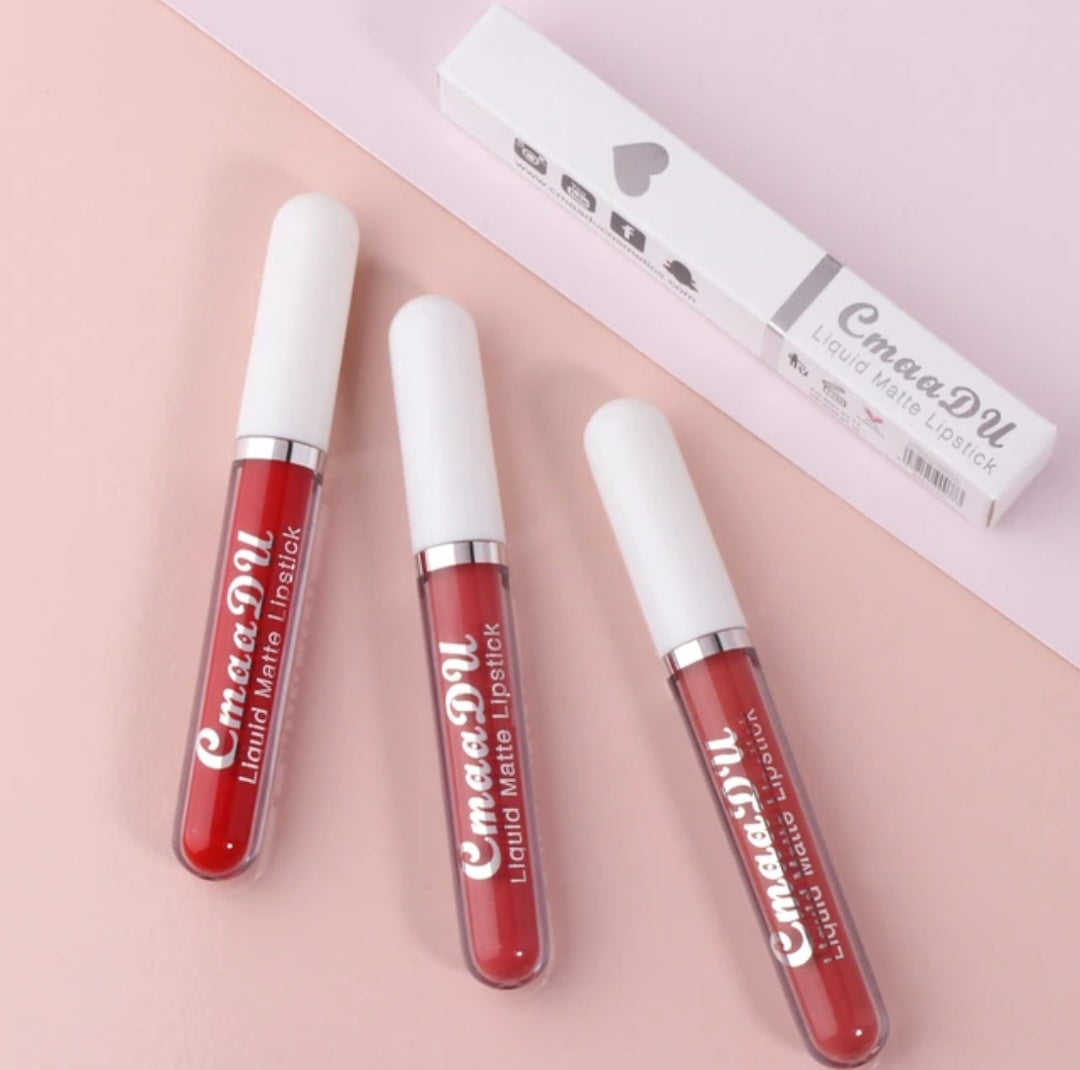 Velvet Matte Lip Stick - Red Beauty, Long-Lasting, Nonstick, Waterproof