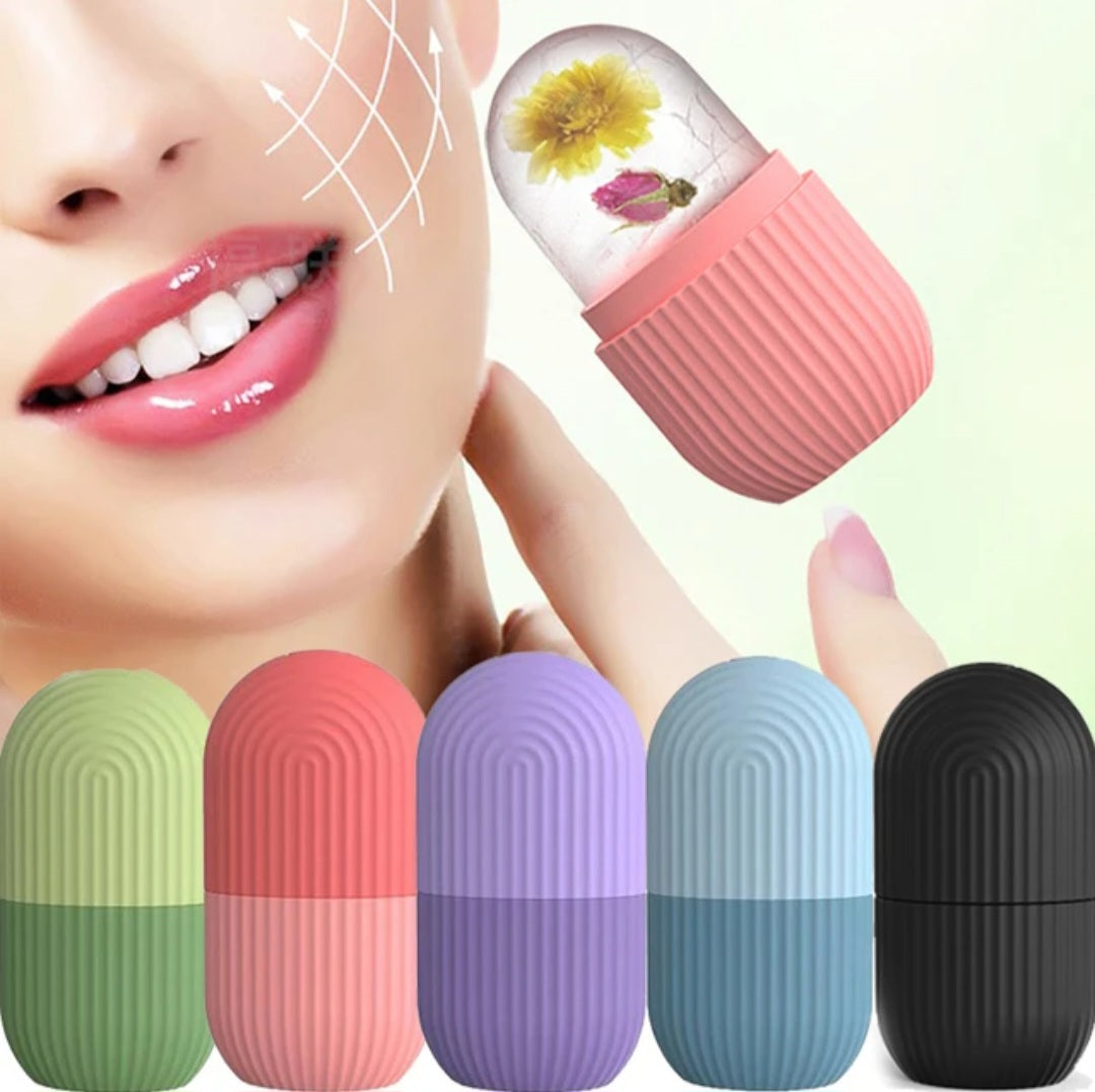 Silicone Ice Facial Roller - Beauty Lifting and Contouring Tool for Skin Care